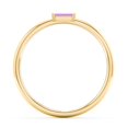 thumbnail image 3 of East-West Stackable Baguette Birthstone Ring - Amethyst (February), 3 of 5