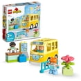thumbnail image 1 of LEGO DUPLO Town Bus Ride 10988 Educational STEM Building Toy Set for Preschool Kids, Boys, Girls Ages 2+, Hands on Learning about Catching the Bus to Day Care and Making Friends, 1 of 6