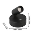 thumbnail image 2 of BotaniNest Lumières d'Intérieur Projecteur Rechargeable d'Intérieur Rotation à 360° Éclairage DEL Sans Fil Projecteur de Plafond à Piles pour Oeuvre Peinture Image Lumières Applique Murale, 2 of 3