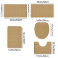 thumbnail image 2 of zanvin Bathroom Rug, Memory Foam Bath Mat 5 Set Bathroom Rugs for 5 Pcs Toilet Mats Universal Soft Comfortable Water Absorption Non-Slip Thick Machine Washable Easier To Dry Dark, Gifts for Women, 2 of 5
