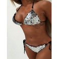 thumbnail image 4 of Women Sexy Sequins Triangle Bikini 2 Piece Halter Padded Swimsuit Summer Sparkling Bathing Suit, 4 of 7