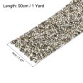 thumbnail image 2 of Unique Bargains 1 Roll 1 Yard Self Adhesive Crystal Rhinestone Diamond Ribbon for Arts & Crafts Project Grey, 2 of 5