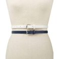 thumbnail image 2 of INC Ceinture Décontractée Ajustable en Relief Serpent Marine pour Femmes TG, 2 of 2