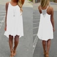 thumbnail image 2 of Fashion Women Spaghetti Strap Back Howllow Out Summer Chiffon Beach Short Dress, 2 of 8
