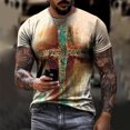 thumbnail image 1 of EGNMCR T-Shirt Quotidien Unisexe pour Homme Imprimé Graphique Imprimés Imprimé Manches Courtes Hauts Blouse Décontractée, 1 of 9