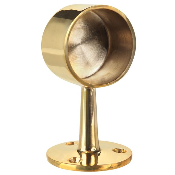 Lavi 2" Polished Brass End Post Flush