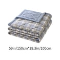 thumbnail image 4 of Sentmoon Lightweight Summer Blanket Lightweight Blanket Washed Summer Quilt Summer Cool Quilt Air Conditioning Quilt Thin Quilt Embossed Gift Live Home Students Dormitory Quilt, 4 of 7