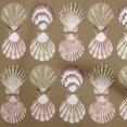 thumbnail image 1 of oneOone Cotton Flex Brown Fabric Sea Shells Ocean Craft Projects Decor Fabric Printed By The Yard 40 Inch Wide, 1 of 4