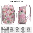 thumbnail image 3 of Country Rustic Wildflower Insulated Cooler Backpack, Leakproof Waterproof Lunch Backpack for Farmhouse Style Outdoor Activities, 3 of 6