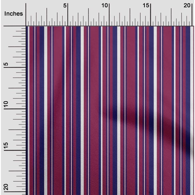 oneOone Tissu en Soie Tabby Multicolore Rayé Décor Tissu Imprimé BTY 42 Pouces de Large
