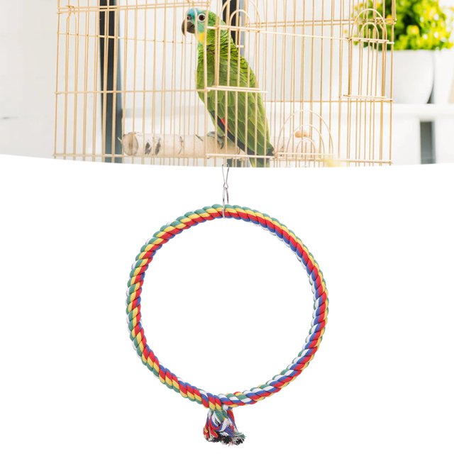 Fugacal Bird Swing Toys, Bird Swing Perch Stand Easy To Install For Parakeets