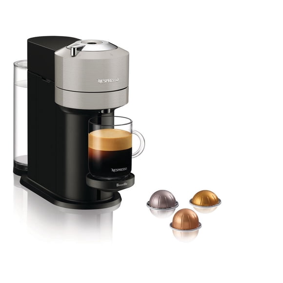 Machine à café et espresso Vertuo Next de Nespresso par Breville, Gris Clair
