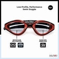 thumbnail image 4 of Dolfino Pro Performa Adult Swim Goggle - Red/Black, 4 of 6