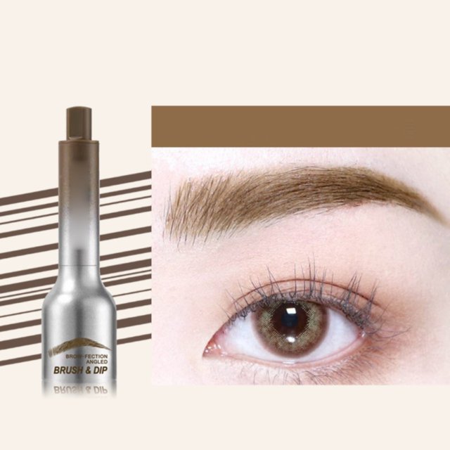 Crayon à Sourcils Liquide Brosse à Sourcils Brosse Inclinée et Crayon à Sourcils Crayon à Sourcils Longue Tenue Crayon à Sourcils Résistant Crée Facilement une Forme de Sourcils Naturelle 1,2 ml, Crayon à Sourcils pour Femmes