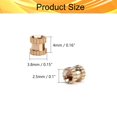 thumbnail image 2 of Wekity M2.5x4mm Female Thread Knurled Nuts,200pcs Hx3.8mm OD Brass Threaded Insert Embedment Nuts Hydraulic Welded Joint Injection Molding Assortment Kit for 3D Printing Injection Molding-0621, 2 of 5