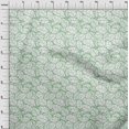 thumbnail image 4 of oneOone Popeline de Coton Verte Tissu Feuille Abstraite Tissu pour Robe Tissu Imprimé Tissu au Mètre 56 Pouces de Large, 4 of 4