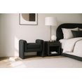 thumbnail image 2 of Meridian Furniture Banc en Tissu Noir Stylet, 2 of 7