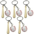 thumbnail image 2 of 5 Pcs Porte-Clés de Baseball Porte-Clés de Sport Sac à Dos Sac à Main Pendentif Suspendu, 2 of 9