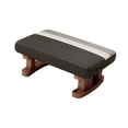 thumbnail image 2 of Siruishop Foot Rest with Wooden Legs Rectangle Step Stool for Dining Bed Shoe Changing Black, 2 of 8