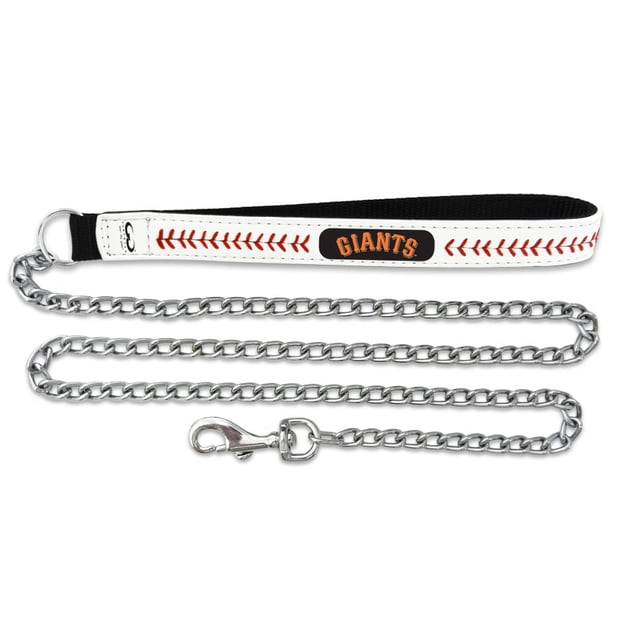 MLB San Francisco Giants Baseball Leather Chain Leash 2.5 mm