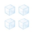 thumbnail image 3 of 4pcs/set Table Foot Cap Rubber Chair Leg Protector chair leg Square Furniture Floor Foot Pad, 40x40mm, 3 of 9