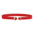 thumbnail image 4 of Ceinture Fine pour Femmes, Taille Extensible, Ceintures Élastiques avec Boucle Nœud, Rouge, 4 of 8