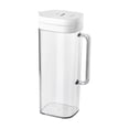 thumbnail image 1 of Pichet en Plastique avec Couvercle, Carafe d'Eau de Réfrigérateur avec Poignée pour Boissons Chaudes/froides - Eau, Infusion à Froid, Thé Glacé et Jus, Transparent, 1 of 6