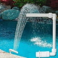 thumbnail image 3 of keepw Fontaine Cascade Pulvérisateur de Piscine Installation Facile Grand Application Fontaine Cascade en PVC Pulvérisateurs de Piscine Faits de PVC Blanc 1 Ensemble, 3 of 6