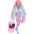 thumbnail image 3 of Travel Barbie Doll with Snow Fashion, Barbie Extra Fly, 3 of 6