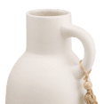 thumbnail image 2 of Bouclair Vase-Bouteille en Céramique Blanc avec Pompon, 2 of 10