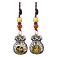 thumbnail image 2 of Clearance! Chinese Zodiac Wealth Bag Pendant Charm For Daily Fortune Rotating God Of Wealth Bag Luck And Keychain For Good Fortune, 2 of 9