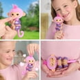 thumbnail image 4 of Fingerlings Interactive Baby Monkey with Purple Glitter, Ella, Walmart Exclusive, 4 of 4