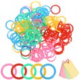 thumbnail image 1 of MIANGASTORE 120pcs Loose Leaf Binder Rings Easy To Open Binder Rings Notebook Rings Colorful Binder Rings Binder Supplies, 1 of 8