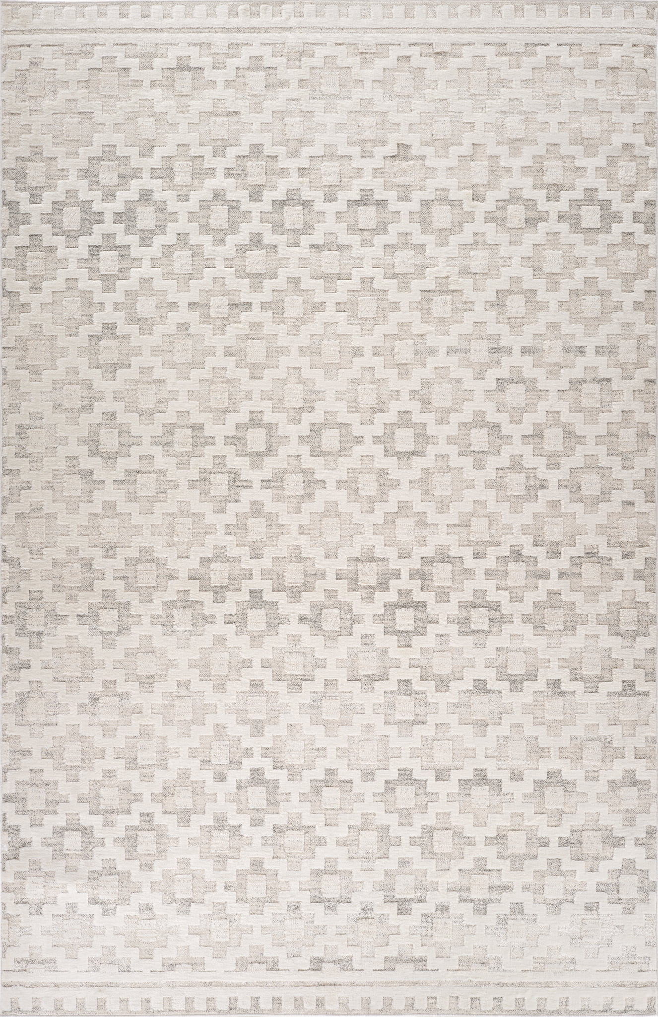 Rug Branch Astra Modern Indoor Area Rug, Beige Cream, Abstract - Living Room, Bedroom