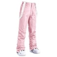 thumbnail image 3 of XZNGL Womens Insulated Bib Overalls Solid Color One-Piece Suspenders Trousers, 3 of 9