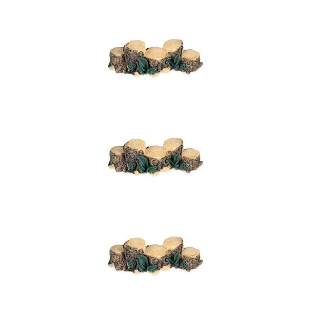 ZheElen Fairy Garden With Tree Stump Materials Handmade Crafts Fairy Garden Miniatures 3Set
