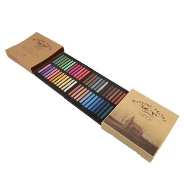 Ensemble de Pastels Doux, Pastels Carrés de Craie de Qualité Supérieure pour Artistes, Bâtons de Pastel Vibrants de Couleurs Assorties, Fournitures d'Art de Dessin pour Débutants et Professionnels, Peinture, Estompage, Coloriage,