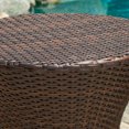 thumbnail image 3 of Angela Wicker Outdoor Brown Accent Table, 3 of 4