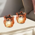 thumbnail image 2 of 2 Pcs Plastic Electronic Candle Light Liliaceous Flower Shaped Flameless LED Tea Light Candle for Wedding Party Table Centerpiece Decoration with Transparent Glow Blue Pink Coffee Clear, 2 of 6