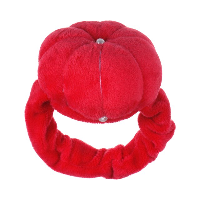 Unique Bargains Wrist Pin Cushions Band Pincushion with Adjustable Elastic Strap, Red