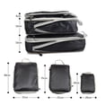 thumbnail image 2 of Compression Luggage Organizer Wear Resistant Expandable Toiletry Bags Waterproof Black, 2 of 8