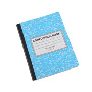 Composition Notebook Wide Ruled, (1 Pack) Hard Cover Marble Composition Notebook College Ruled, 30 Sheets, Wide Ruled Composition Notebooks, White Paper Composition books, 7.4x9.6"