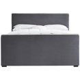 thumbnail image 3 of Meridian Furniture Dillard Grey Velvet Queen Bed, 3 of 6