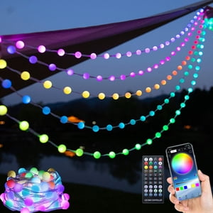 Wzzjkit Intelligent LED Strip Lights Smart Leather Line Couleurs de la barre avec contrôle d'application et synchronisation de musique LED Lumières pour la cuisine de chambre TV Parti