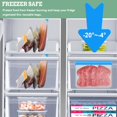 thumbnail image 2 of LoonWear Lot de 20 Sacs de Congélation Réutilisables, Sac à Sandwich Réutilisable en Silicone, Sac de Stockage Alimentaire Étanche Ziplock Hermétique pour Collations Fruits & Légumes Sac de Réfrigération Épaissi, 2 of 5