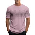 thumbnail image 2 of Styesk T-Shirts pour Hommes Mode Décontractée T-shirt Imprimé Sport Manches Courtes Col Rond Blouses Chemises, 2 of 3