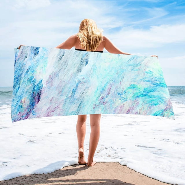 Birdeem Beach Towels for Adults, Beach Towels Bath Towels Large Rectangle Towels Fiber Towels Flowing Series 75X150Cm, Large Beach Towel, Large Bath Towels, Soft Bath Towels