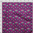 thumbnail image 4 of oneOone Georgette Viscose Fuschia Pink Fabric Animal Sewing Craft Projects Fabric Prints by Yard 42 Inch Wide, 4 of 4