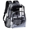thumbnail image 2 of Wzzjkit Clear Backpack Heavy Duty Clear Backpack with Large Laptop Compartment Multi-functional Travel Bag Student School Bag Plastic Bookbags Stadium Security Sporting, 2 of 8