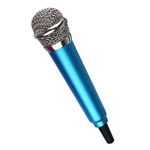 Micro de Studio Stéréo 3,5 mm Portable Mini Micro Vocal Micro Micro Audio Microphone pour Téléphone Intelligent Micro pour Ordinateur Portable PC